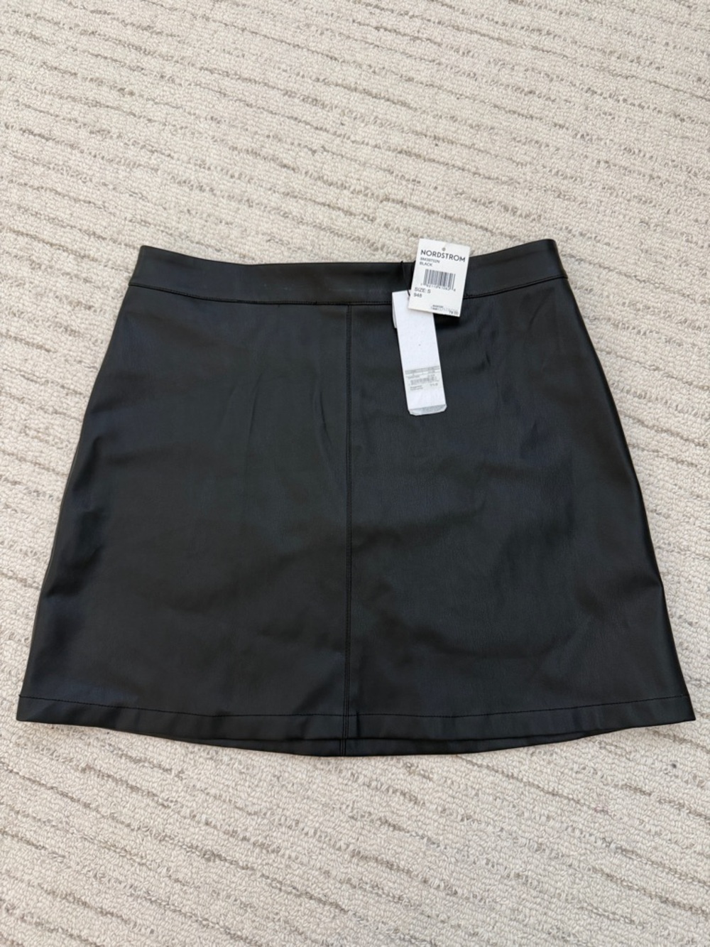 BB DAKOTA X STEVE MADDEN Nordstrom Black Faux Leather Mini Skirt